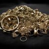 pile of old gold jewlery
